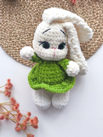 Crochet Pattern Bunny Mila – Bunny Girl with Dress