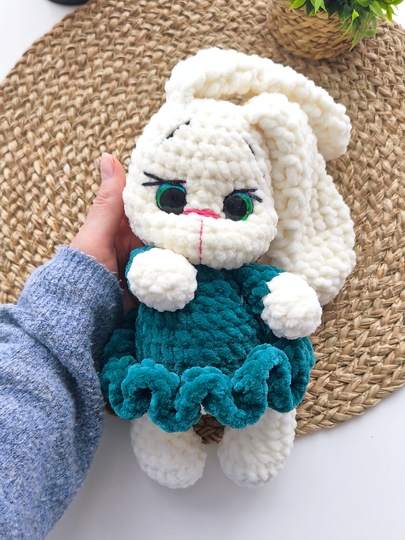 Crochet Pattern Bunny Mila – Bunny Girl with Dress