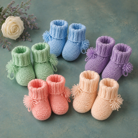 2er-Set: Häkel-Pumphose & gestrickte Babyschuhe – PDF-Anleitungen - Bild 7
