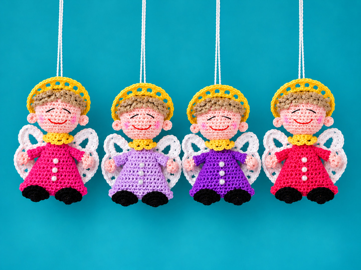 Crochet Pattern Lucky Angel Bag Charm PDF