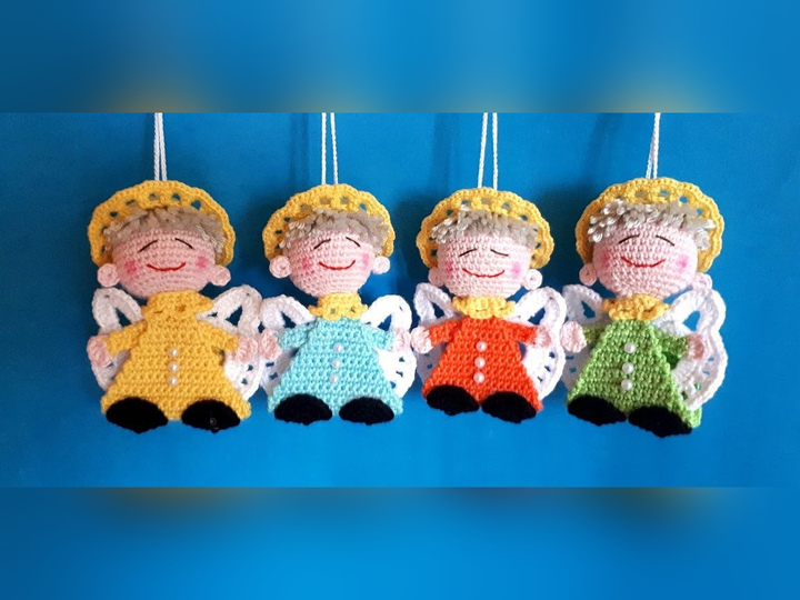 Crochet Pattern Lucky Angel Bag Charm PDF