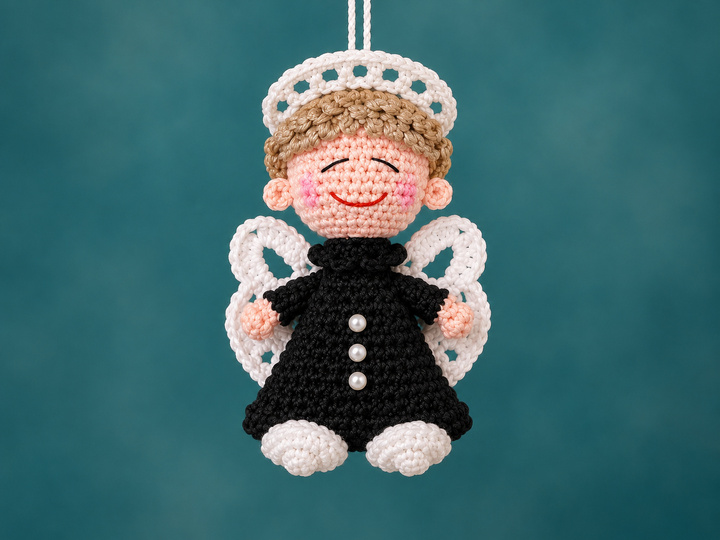 Crochet Pattern Lucky Angel Bag Charm PDF