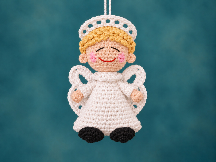 Crochet Pattern Lucky Angel Bag Charm PDF