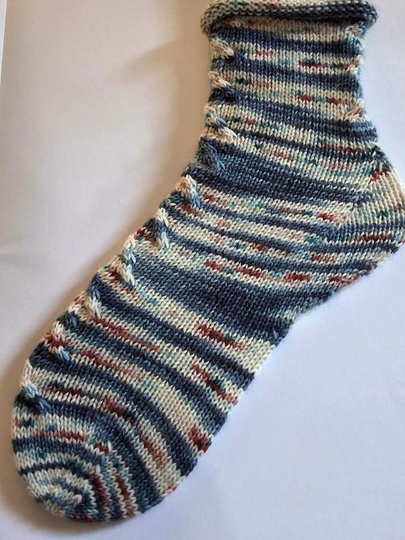 Fixe Quicky Ferse, Zopfmuster, "Kuschelzeit", 6-fach, Toe Up, Gr.34-47