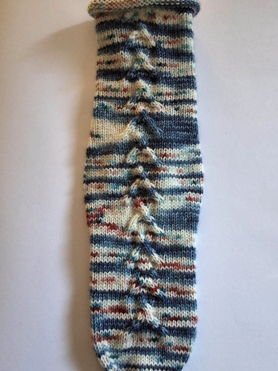 Fixe Quicky Ferse, Zopfmuster, "Kuschelzeit", 6-fach, Toe Up, Gr.34-47