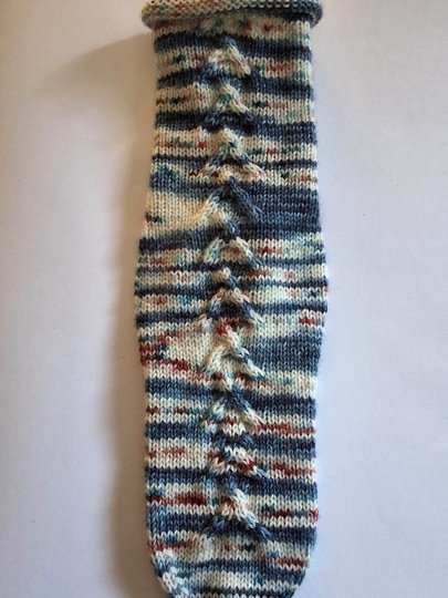Fixe Quicky Ferse, Zopfmuster, "Kuschelzeit", 6-fach, Top Down, Gr.34-47