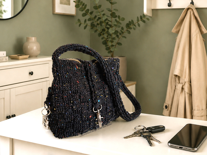 SOCK ROCK BAG - crochet pattern for a trendy bag made from sock yarn and ..