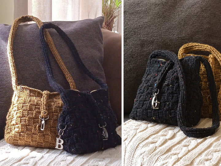 SOCK ROCK BAG - crochet pattern for a trendy bag made from sock yarn and ..
