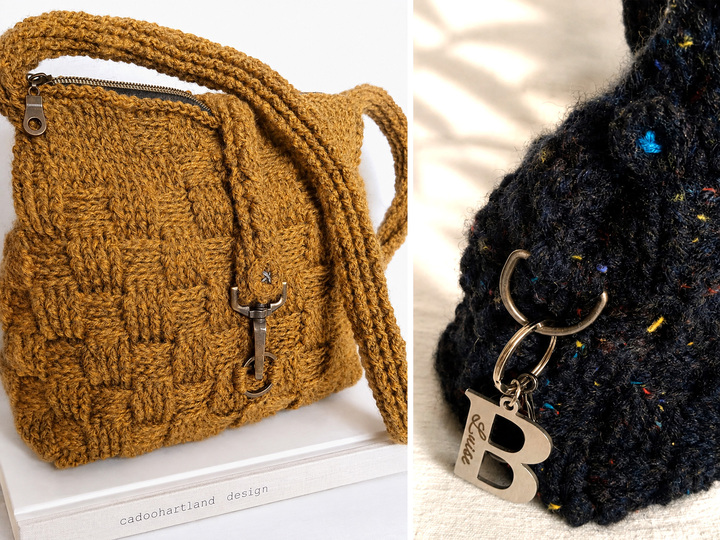 SOCK ROCK BAG - crochet pattern for a trendy bag made from sock yarn and ..
