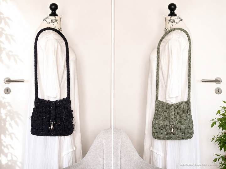 SOCK ROCK BAG - | trendy bag | crochet pattern | sock yarn | yarn cakes |