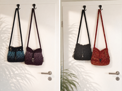 SOCK ROCK BAG - crochet pattern for a trendy bag made from sock yarn and ..