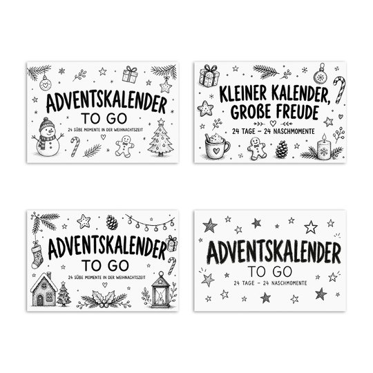 Adventskalender DIY | Banderole für Pralinenschachtel