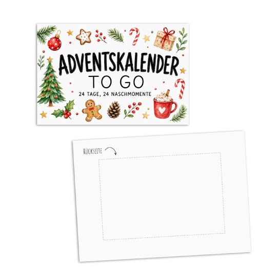 Adventskalender DIY | Banderole für Pralinenschachtel