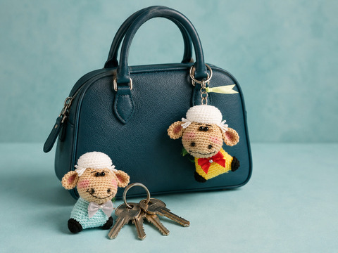 Sheep Bag Charm & Keychain – PDF Crochet Pattern