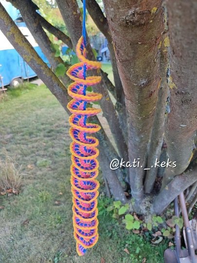 Häkelanleitung Windspinner „Opal Wirbel“ (Deutsch & Englisch / US terms)