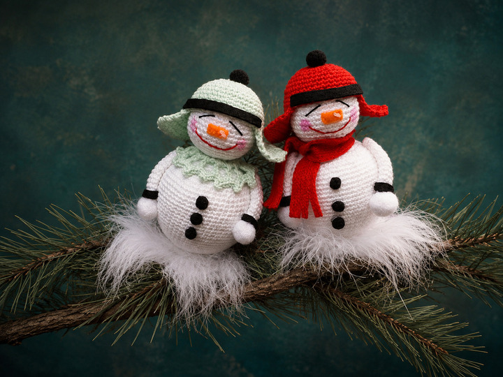 Snowman Christmas Decoration – PDF Crochet Pattern
