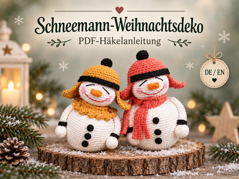 Snowman Christmas Decoration – PDF Crochet Pattern