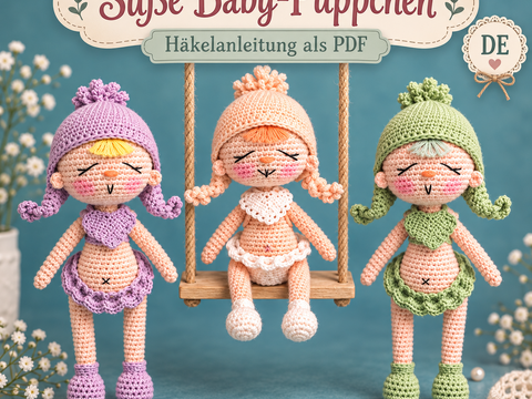 Häkelanleitung Süße Babypüppchen