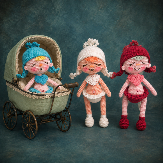 Cute Baby Dolls to Crochet – English PDF Crochet Pattern