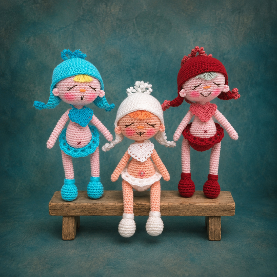 Cute Baby Dolls to Crochet – English PDF Crochet Pattern