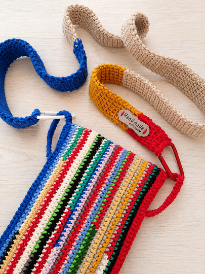Häkelanleitung Bunte Tasche mit Tragegurt T39