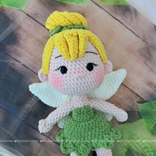 Little green Fairy Doll Crochet Pattern