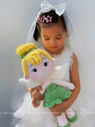Little green Fairy Doll Crochet Pattern