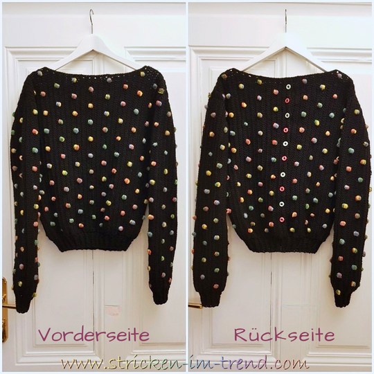 Häkelanleitung Pullover ConFetti #1 | Damen S–XL | inkl. Video-Begleitung