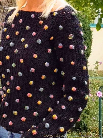 Häkelanleitung Pullover ConFetti #1 | Damen S–XL | inkl. Video-Begleitung