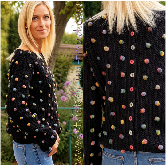 Häkelanleitung Pullover ConFetti #1 | Damen S–XL | inkl. Video-Begleitung