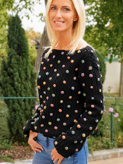 Häkelanleitung Pullover ConFetti #1 | Damen S–XL | inkl. Video-Begleitung