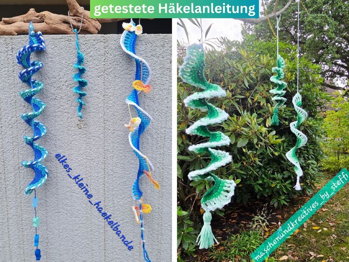 Windspiel „Sommer-Brise“ – 3 Variationen plus Fische - Häkelanleitung