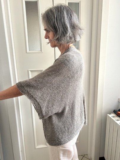 Ponchojacke – nach Maßen stricken, mit Garn aus deinem Wollvorrat