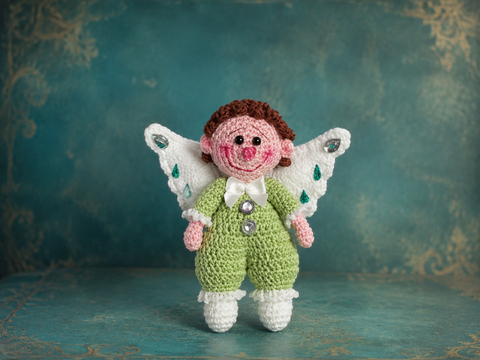 Crocheted Angel Luca – English Crochet Pattern PDF