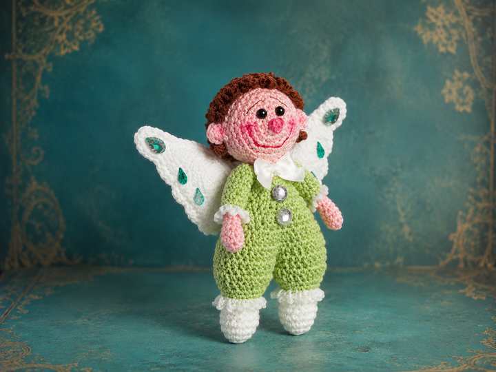 Crocheted Angel Luca – English Crochet Pattern PDF