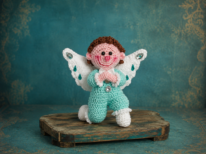 Crocheted Angel Luca – English Crochet Pattern PDF
