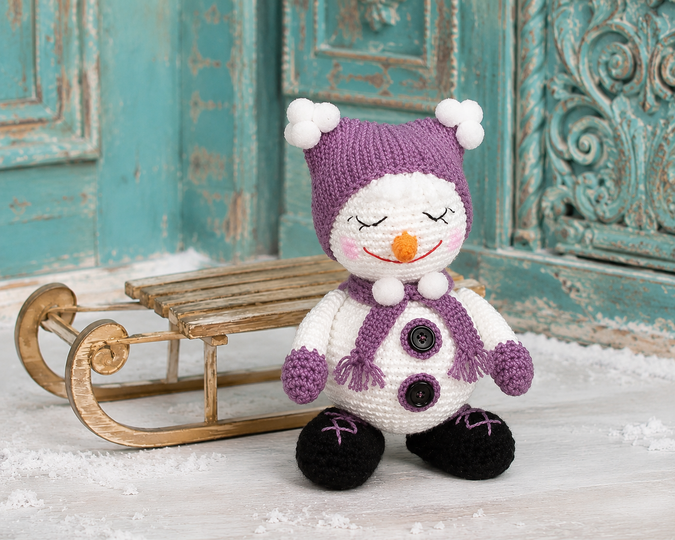 Crochet Snowman Alfi – Amigurumi Crochet Pattern PDF