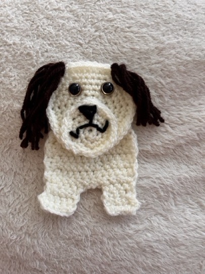 Häkelanleitung Applikation Hund