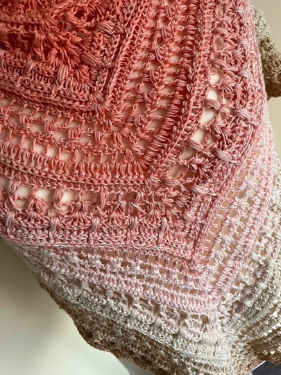 Crochet Pattern Triangular Scarf "Tiasa"