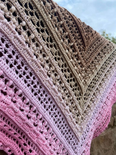Crochet Pattern Triangular Scarf "Tiasa"