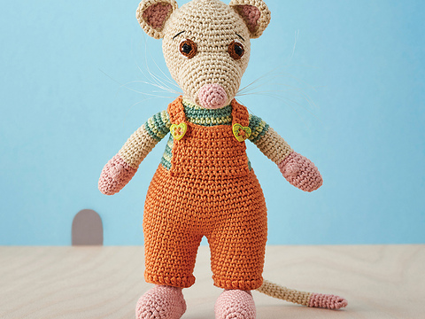 Bertie Mouse the Ami - Amigurumi crochet pattern