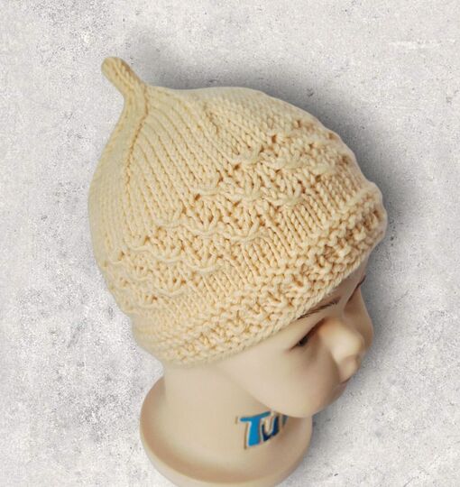 Strickanleitung Baby-Mützchen in 3 Größen, ca. 0 - 18 Monate   #389