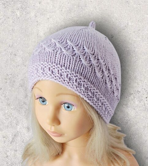 Strickanleitung Baby-Mützchen in 3 Größen, ca. 0 - 18 Monate   #389