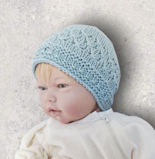 Strickanleitung Baby-Mützchen in 3 Größen, ca. 0 - 18 Monate   #389