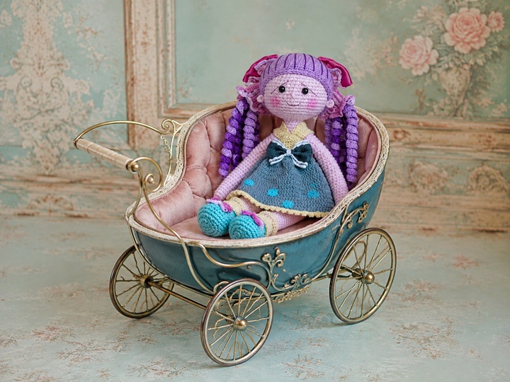 Amigurumi Puppe Sandra häkeln – Deutsche PDF-Häkelanleitung