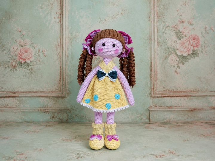 Crochet Sandra Doll – English PDF Crochet Pattern