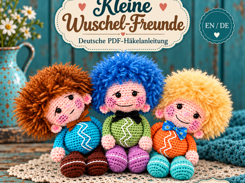 Crochet Pattern Little Fluffy Friends