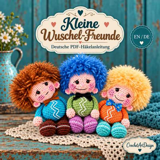 Crochet Pattern Little Fluffy Friends