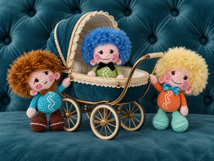 Crochet Little Fluffy Friends – English PDF Crochet Pattern