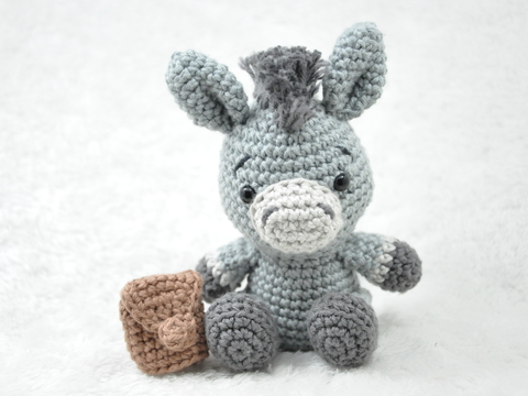 Crochet Pattern – Little Donkey with Backpack